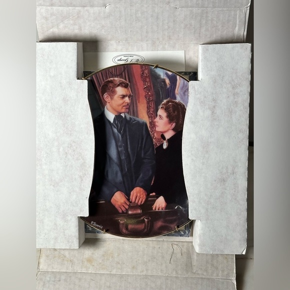 The Paris Hat Gone with the Wind Plate Critics Choice 1991 Bradford Exchange - Picture 2 of 7